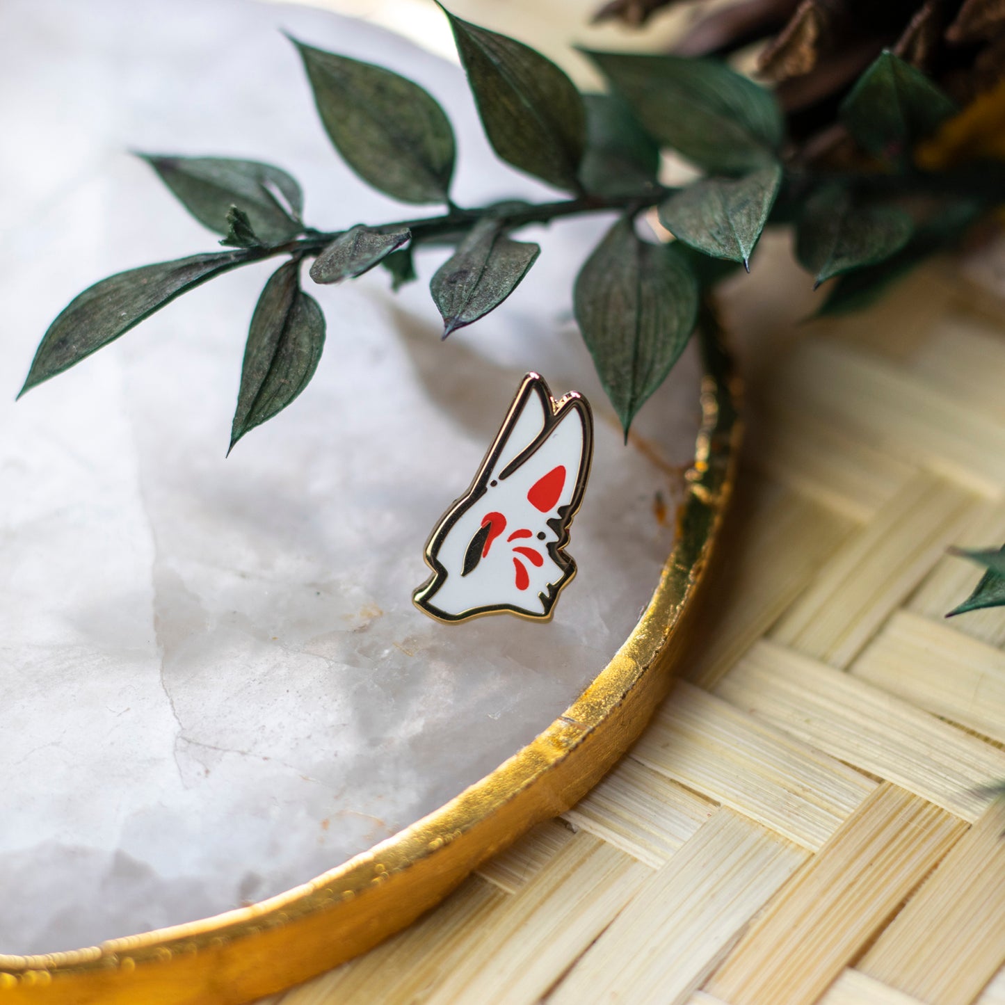 Mini Pins Fox & Kitsune | Enamel Pins - Aurigae Art &Illustration