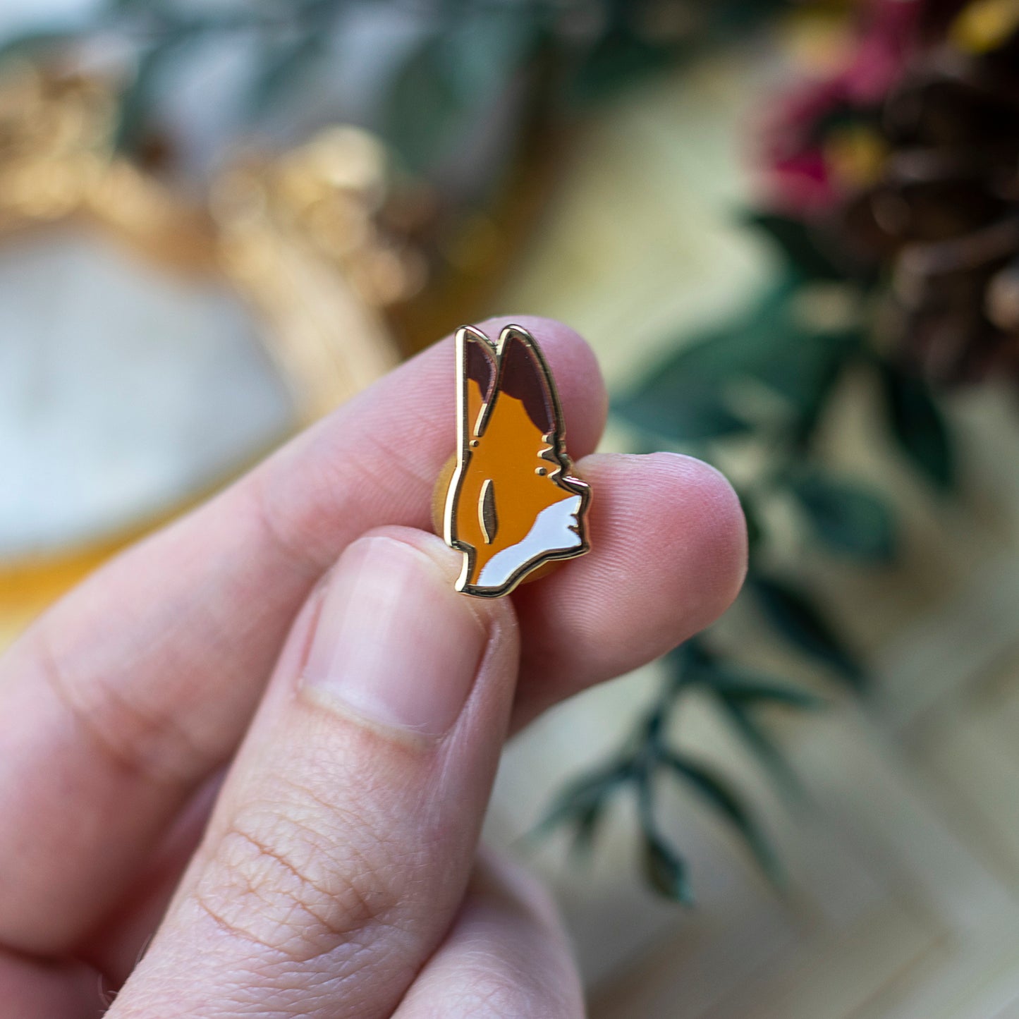 Mini Pins Fox & Kitsune | Enamel Pins - Aurigae Art &Illustration