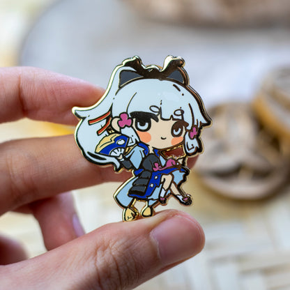 Ayaka | Genshin Impact | Enamel Pins - Aurigae Art &Illustration