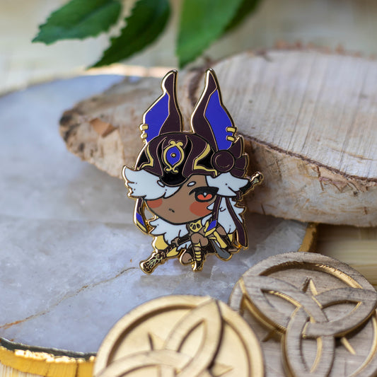 Cyno | Genshin Impact | Enamel Pins - Aurigae Art &Illustration