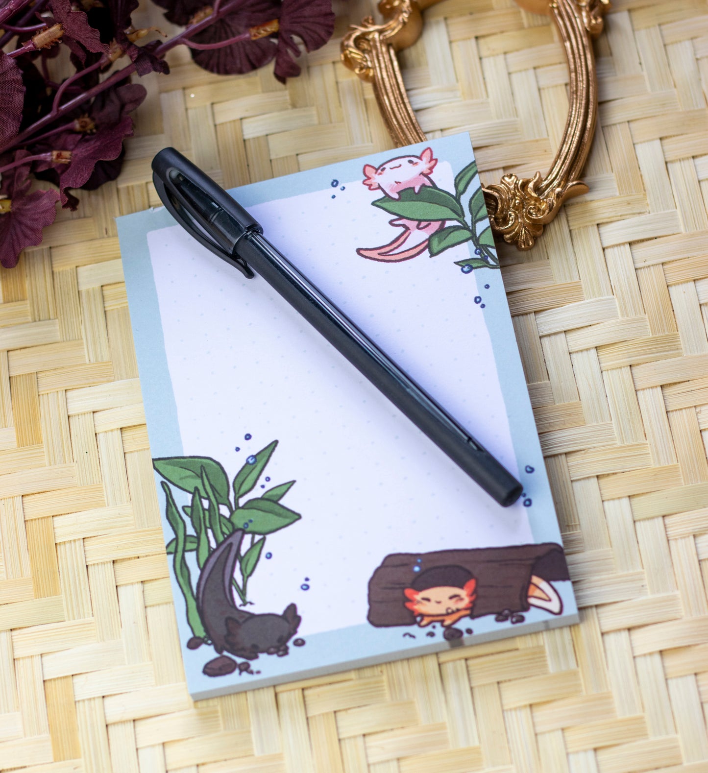 Axolotl | A6 Notepad - Aurigae Art &Illustration