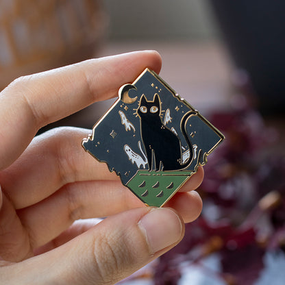 Nighttime | Enamel Pin - Aurigae Art &Illustration