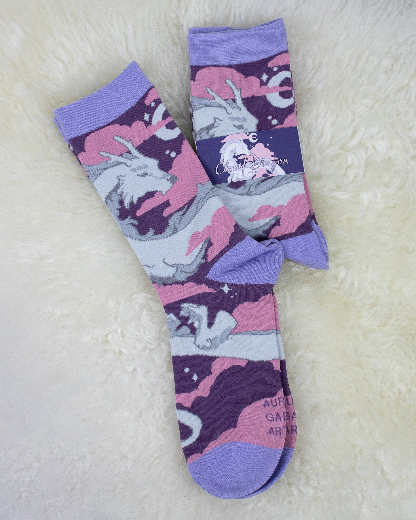 Cloud Dragon | Socks - Aurigae Art &Illustration