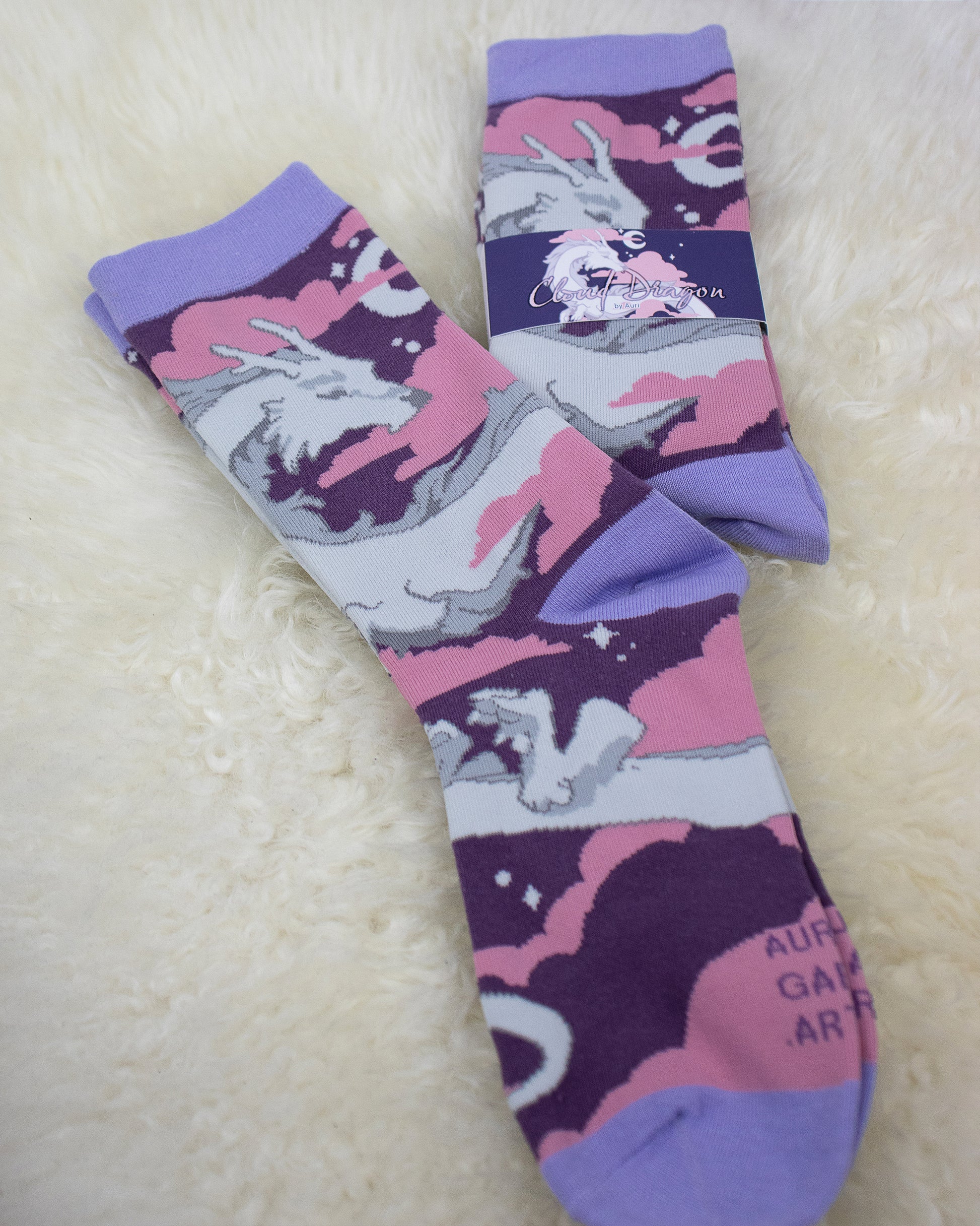 Cloud Dragon | Socks - Aurigae Art &Illustration