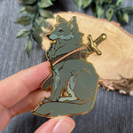 Load image into Gallery viewer, Adventurer Wolf | Enamel Pins
