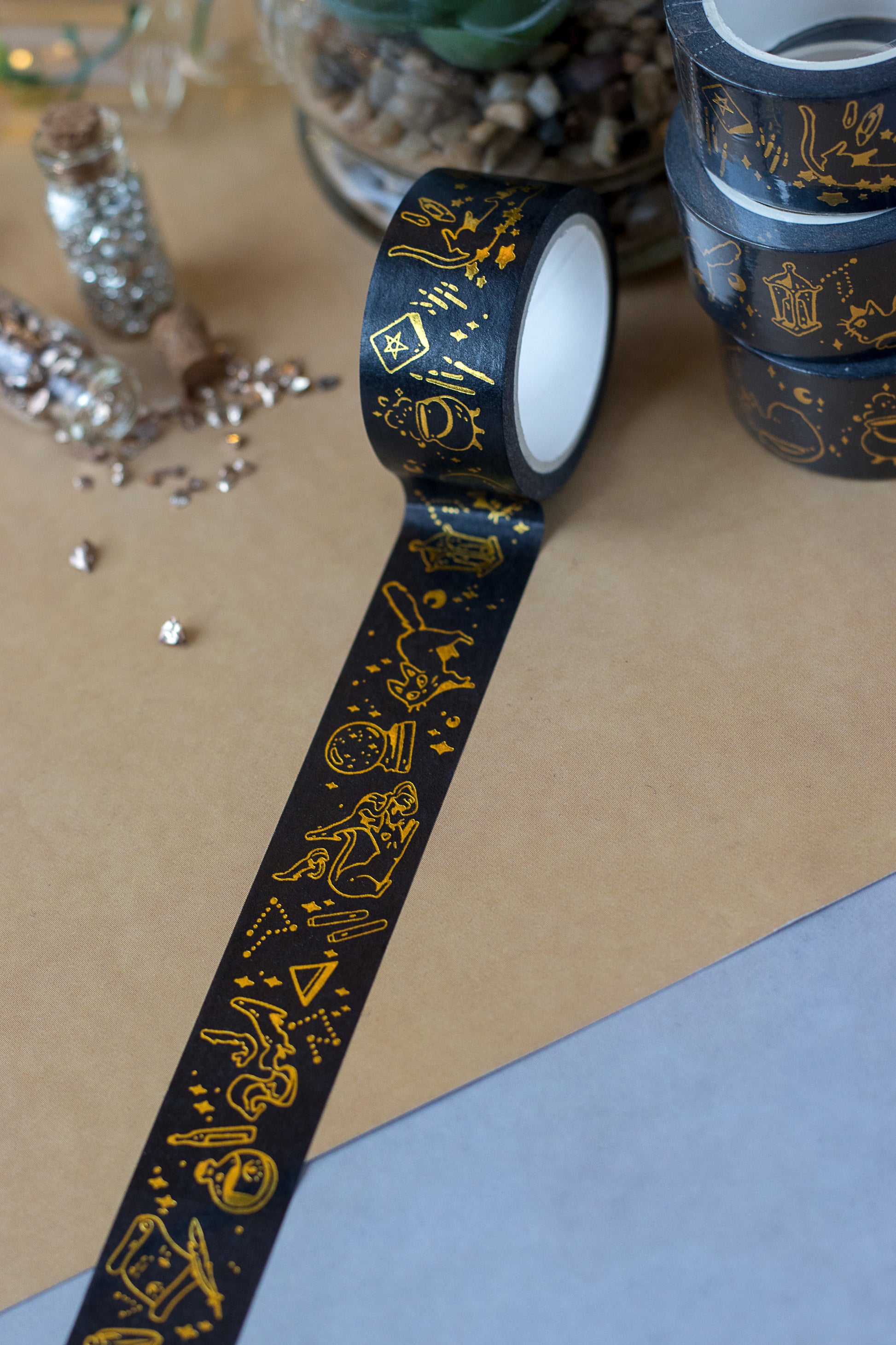 The Witch's Cat | Washi Tape - Aurigae Art &Illustration