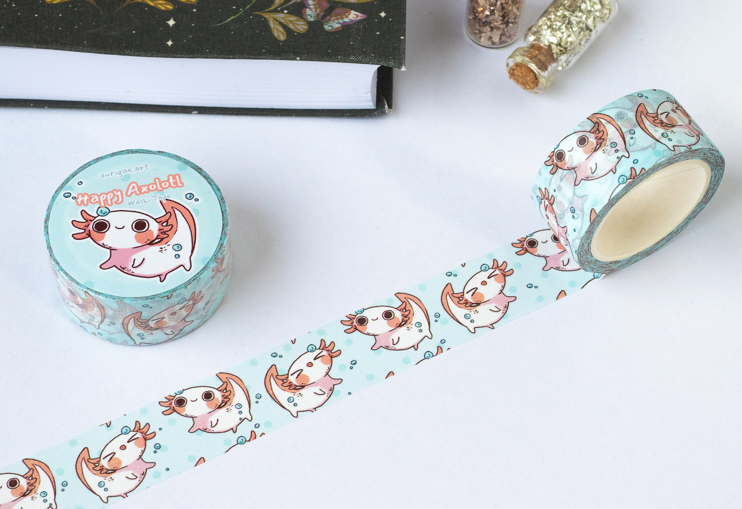 Happy Axolotl | Washi Tape - Aurigae Art &Illustration