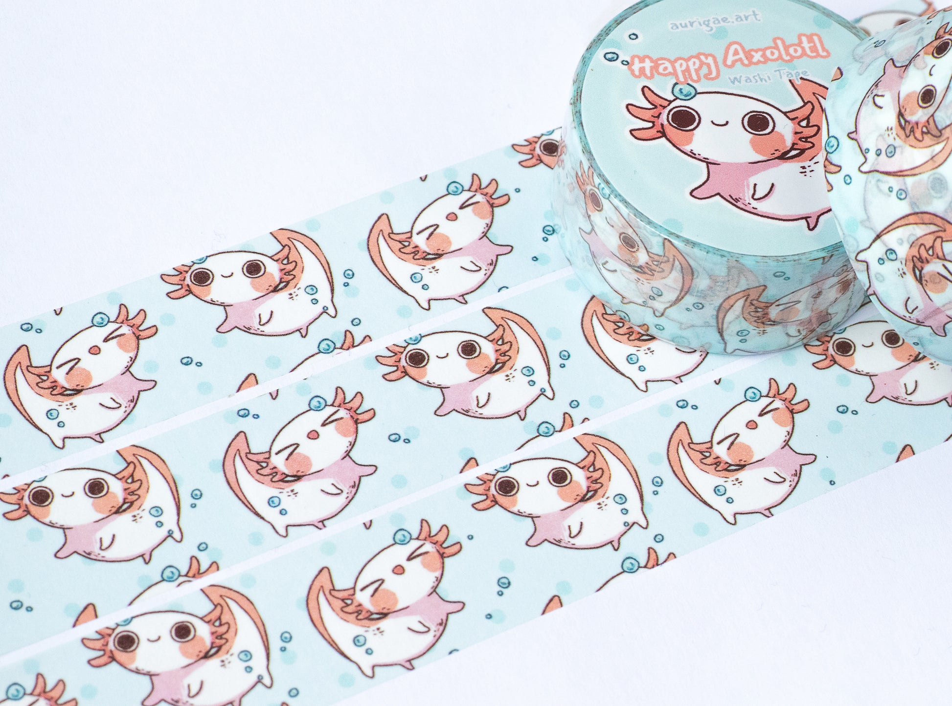 Happy Axolotl | Washi Tape - Aurigae Art &Illustration