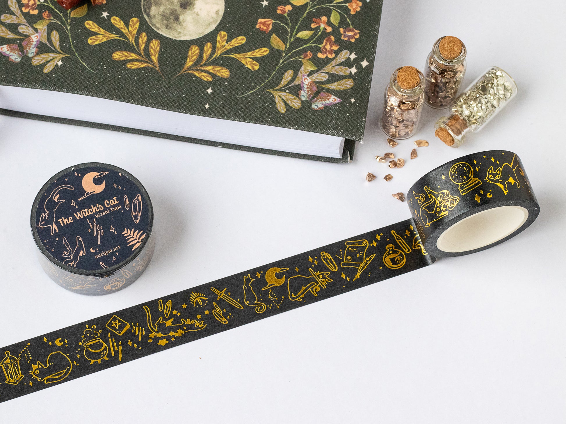 The Witch's Cat | Washi Tape - Aurigae Art &Illustration