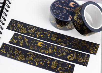 The Witch's Cat | Washi Tape - Aurigae Art &Illustration