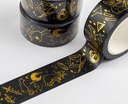 The Witch's Cat | Washi Tape - Aurigae Art &Illustration