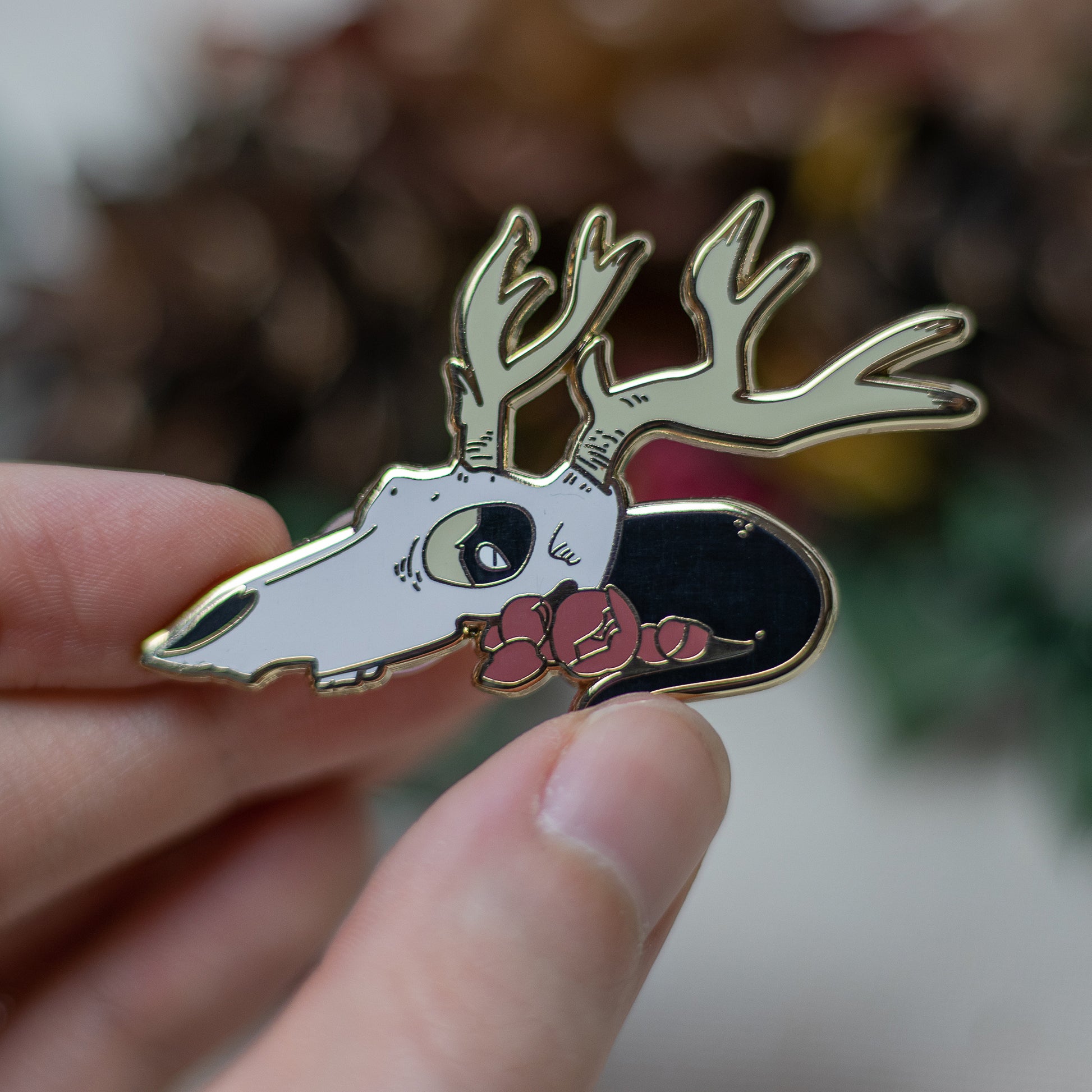 The Skull | Enamel Pin - Aurigae Art &Illustration