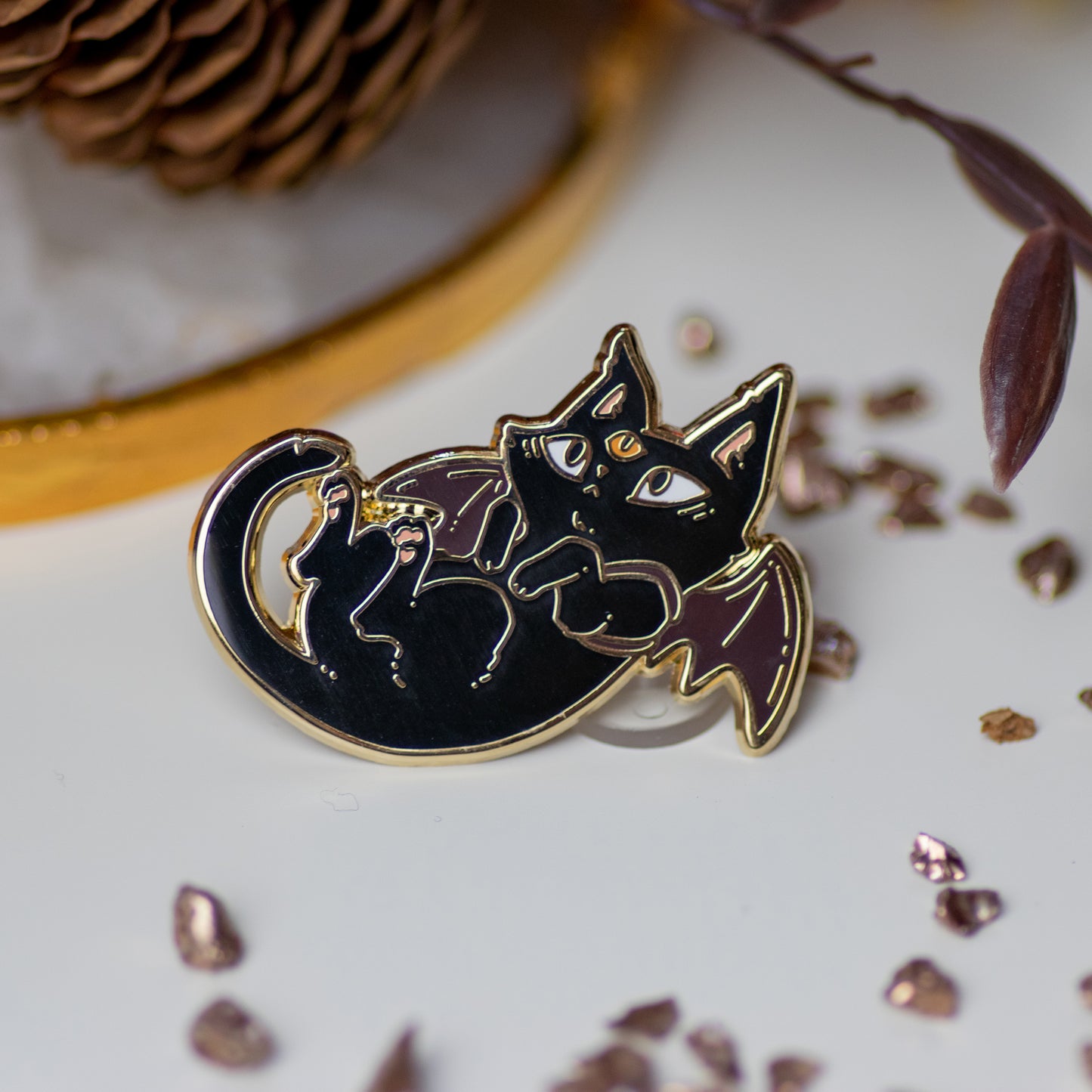 Dramatic Bat | Enamel Pins - Aurigae Art &Illustration