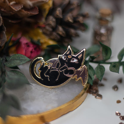 Dramatic Bat | Enamel Pins - Aurigae Art &Illustration