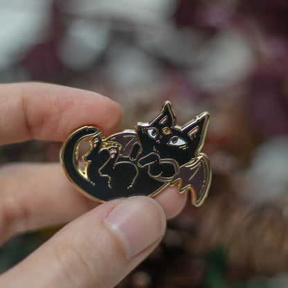 Dramatic Bat | Enamel Pins - Aurigae Art &Illustration