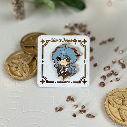 Ganyu | Genshin Impact | Enamel Pins - Aurigae Art &Illustration