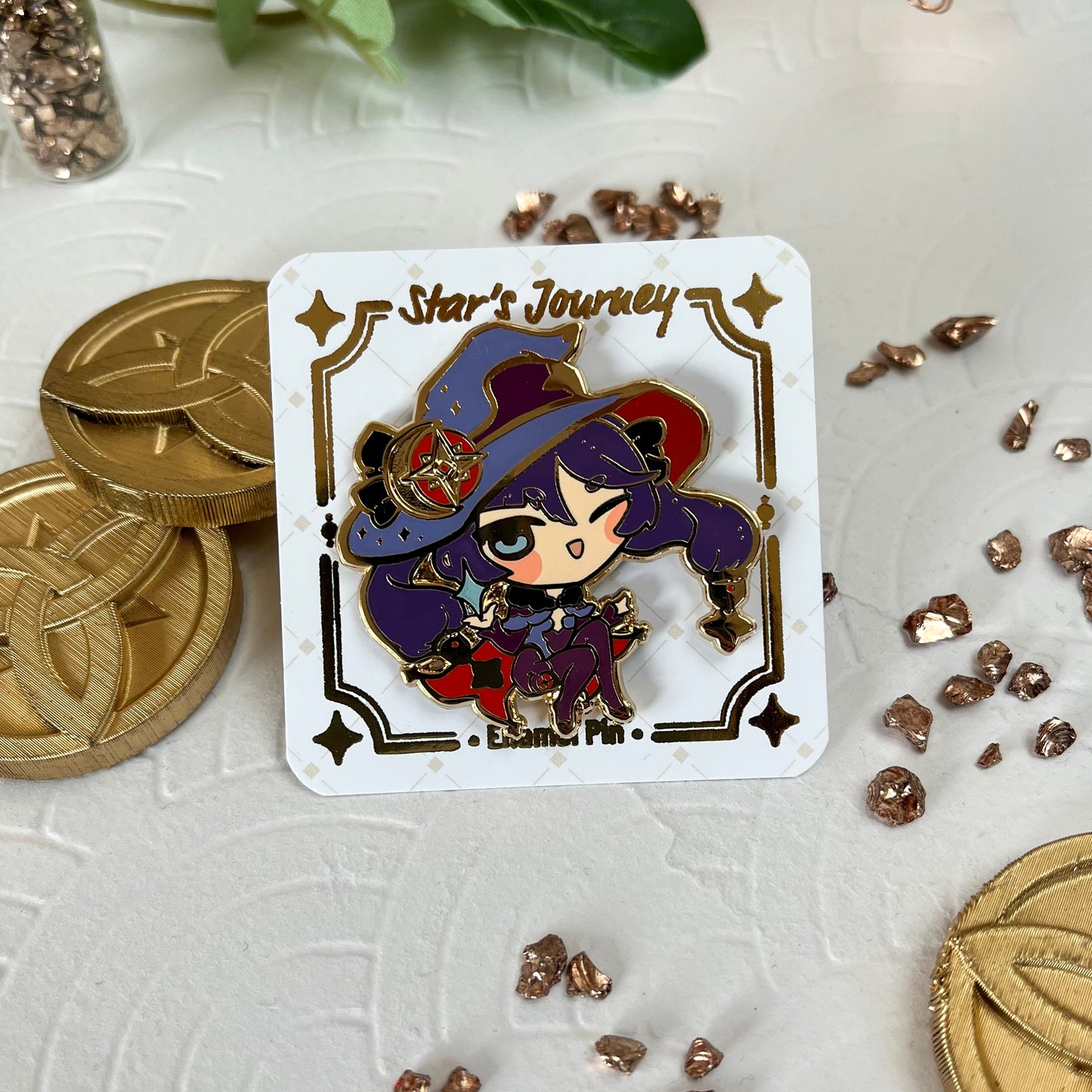 Mona | Genshin Impact | Enamel Pins - Aurigae Art &Illustration