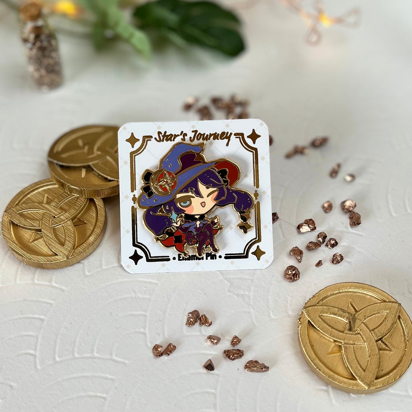 Mona | Genshin Impact | Enamel Pins - Aurigae Art &Illustration