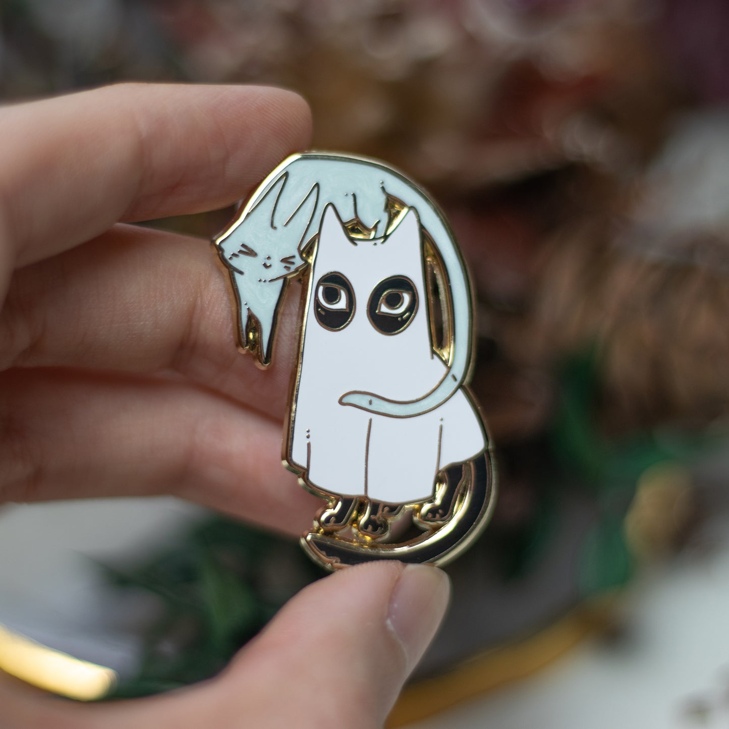 Ghost Dress-Up | Enamel Pins - Aurigae Art &Illustration