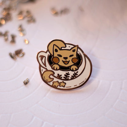 Shibaccino | Enamel Pin - Aurigae Art &Illustration