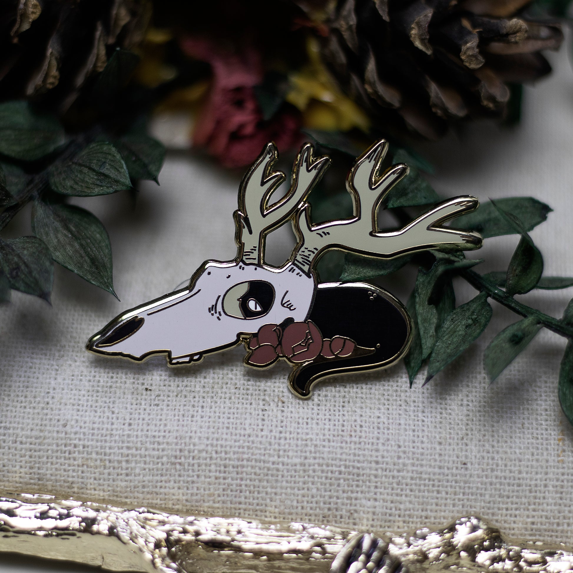 The Skull | Enamel Pin - Aurigae Art &Illustration