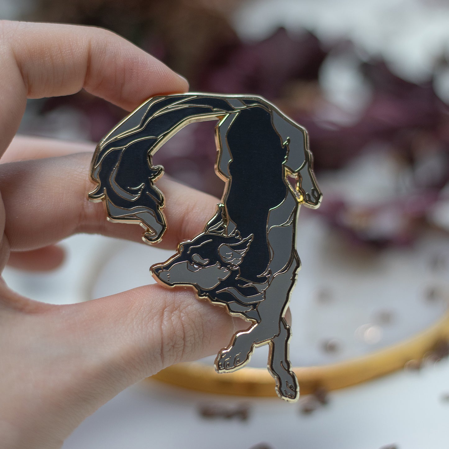 Fox & Wolf | Enamel Pins - Aurigae Art &Illustration