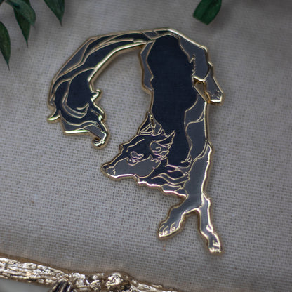 Fox & Wolf | Enamel Pins - Aurigae Art &Illustration