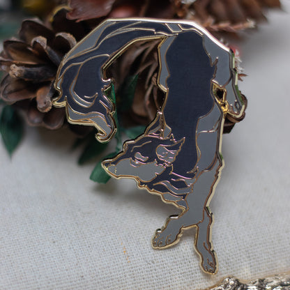 Fox & Wolf | Enamel Pins - Aurigae Art &Illustration