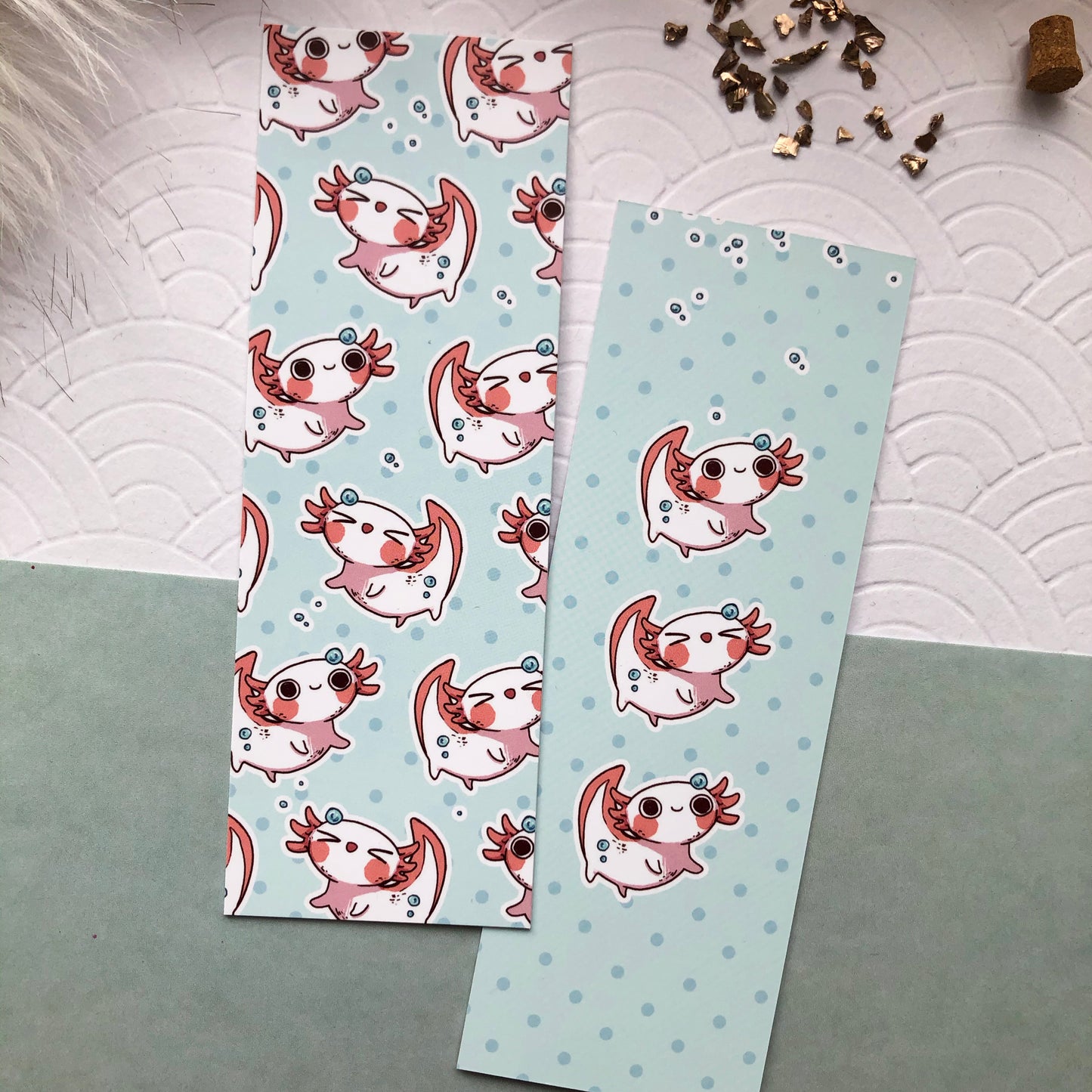 So many Axolotl | Bookmark - Aurigae Art &Illustration