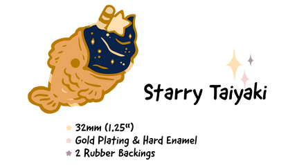 Starry Taiyaki | Enamel Pin - Aurigae Art &Illustration