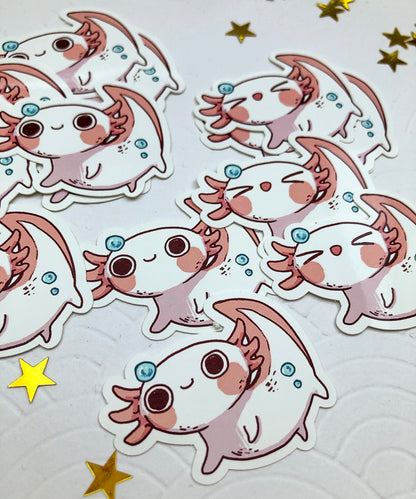 Axolotl | Stickers - Aurigae Art &Illustration