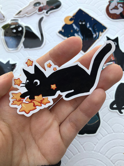 The Witch's Kitten | Stickers - Aurigae Art &Illustration