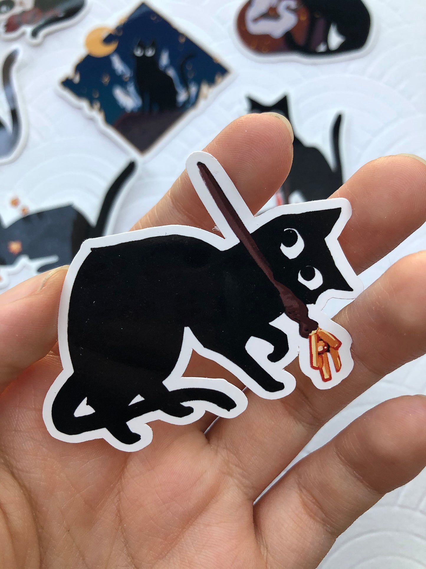 The Witch's Kitten | Stickers - Aurigae Art &Illustration