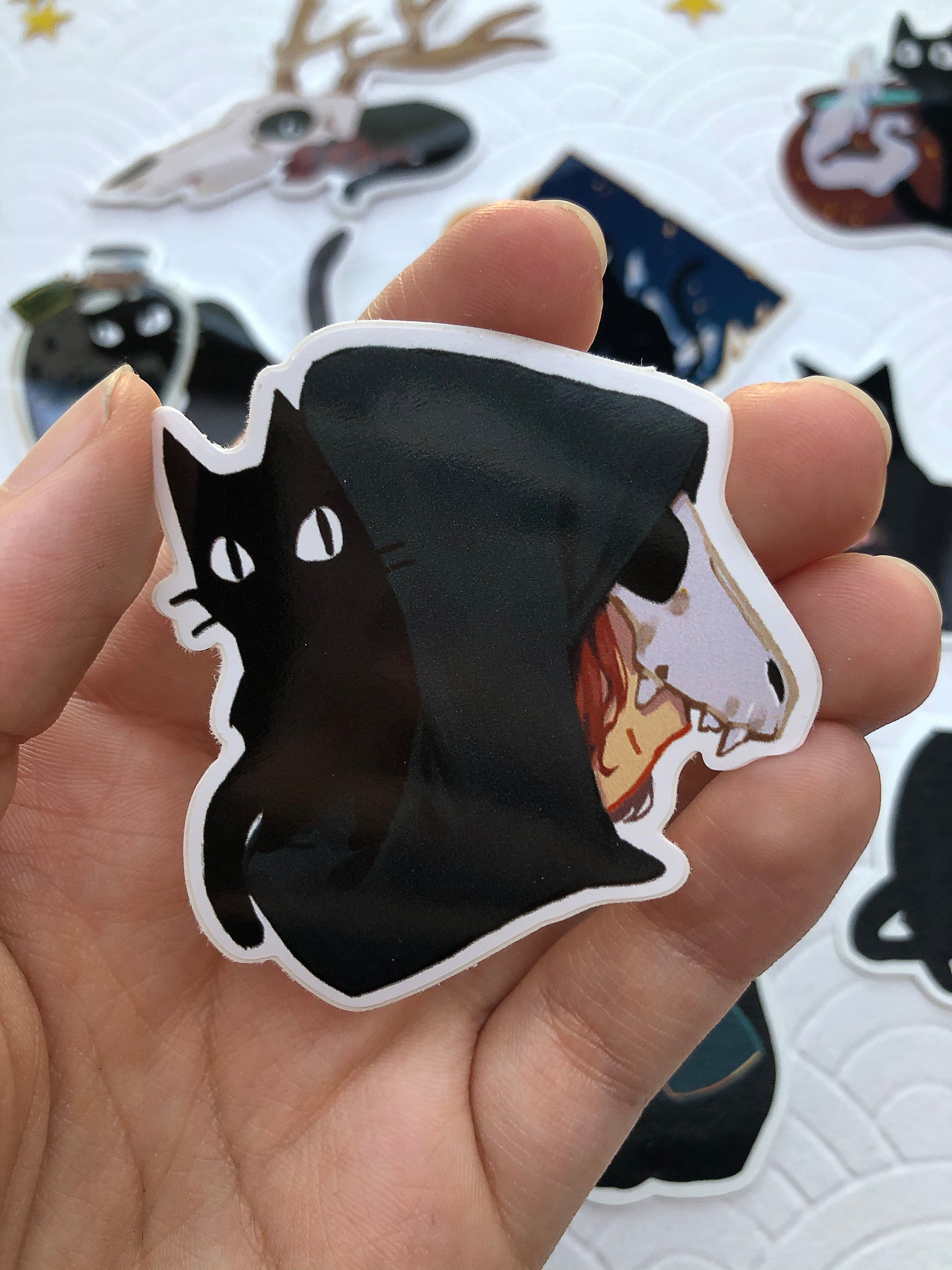 The Witch's Kitten | Stickers - Aurigae Art &Illustration